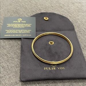 Julie Vos Gold Classic Bangle Bracelet